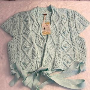 Free People Knitted Wrap Top